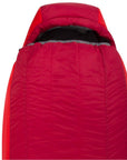 Sea To Summits Basecamp III Synthetic Sleeping Bag (Dark Red/Red) closed up