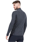 Montane Mens Primino 140 Long Sleeve Zip Neck Top - XL (Black) looking over shoulder
