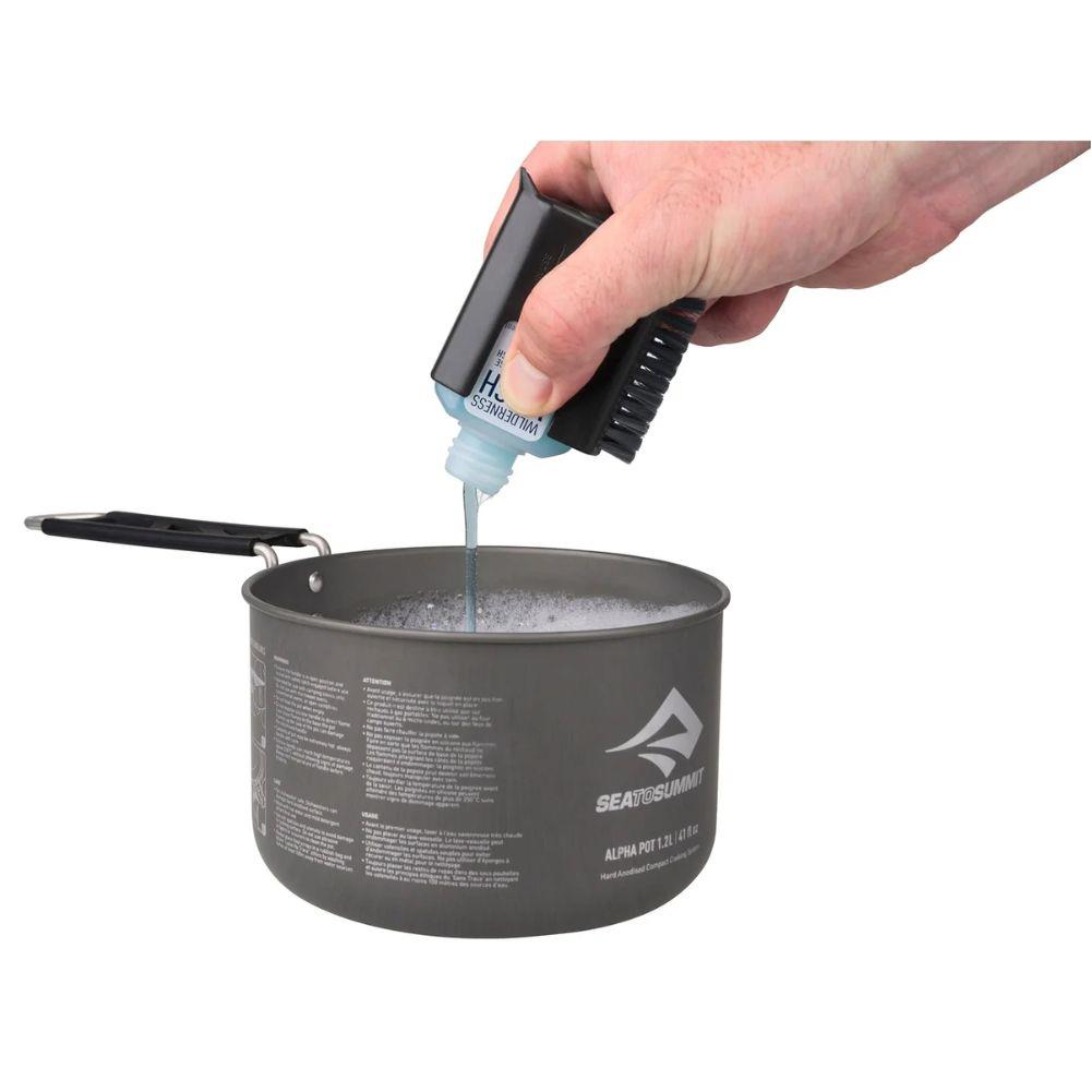 Sea to Summit Camp Kitchen Pot Scrubber and Soap (Black) soap