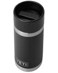 Yeti Rambler 12 OZ Bottle With Hotshot Cap (Black) top angle