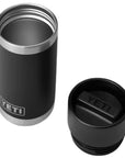 Yeti Rambler 12 OZ Bottle With Hotshot Cap (Black) cap off