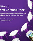 Nikwax Wax Cotton Proof Spray - 300ml