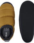 Rab Down Hut Slipper (Dark Butternut) top and bottom