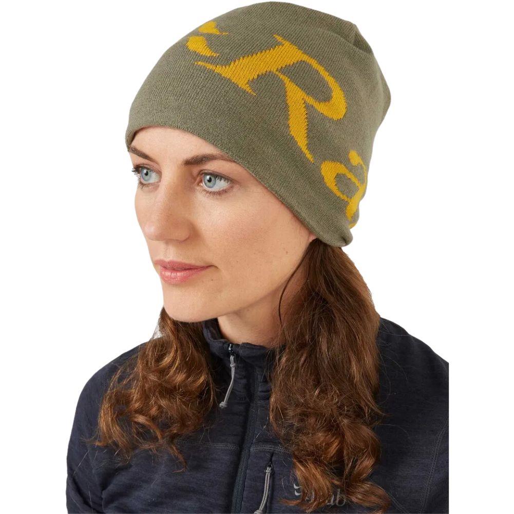 Rab Logo Beanie Hat (Light Khaki/Sahara) model