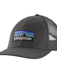 Patagonia P-6 Logo LoPro Trucker Hat (Forge Grey)