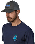 Patagonia P-6 Logo LoPro Trucker Hat (Forge Grey) model front