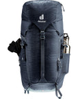 Deuter Trail 24 Hiking Backpack (Black/Shale) front with bottle