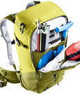 Deuter Freerider Pro 34+ Ski Touring Backpack (Cactus/Sprout) inside