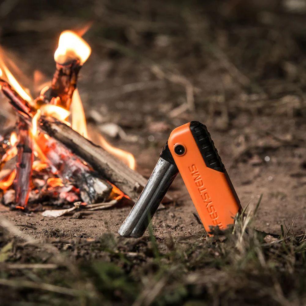 Lifesystem Dual Action Fire Starter being used