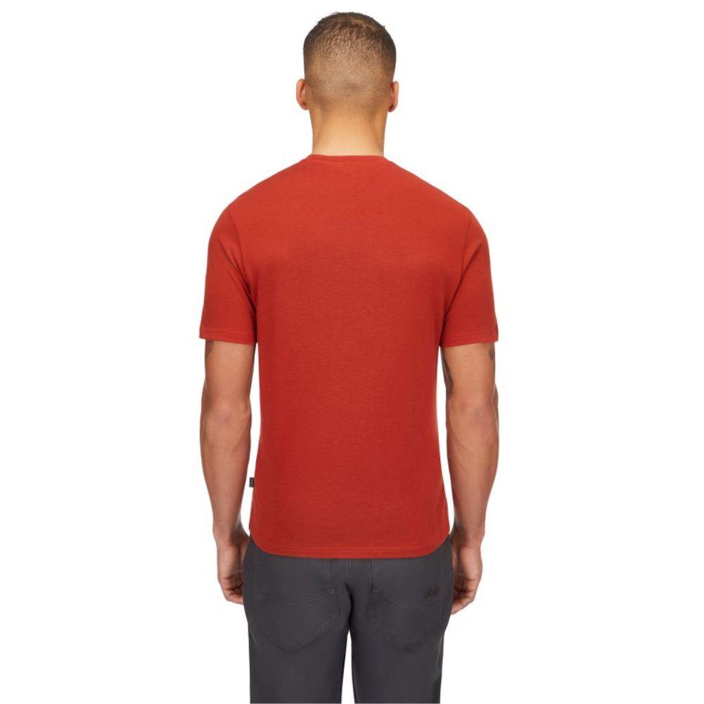 Rab Men's Crimp Reflection Tee (Tuscan Red) model back