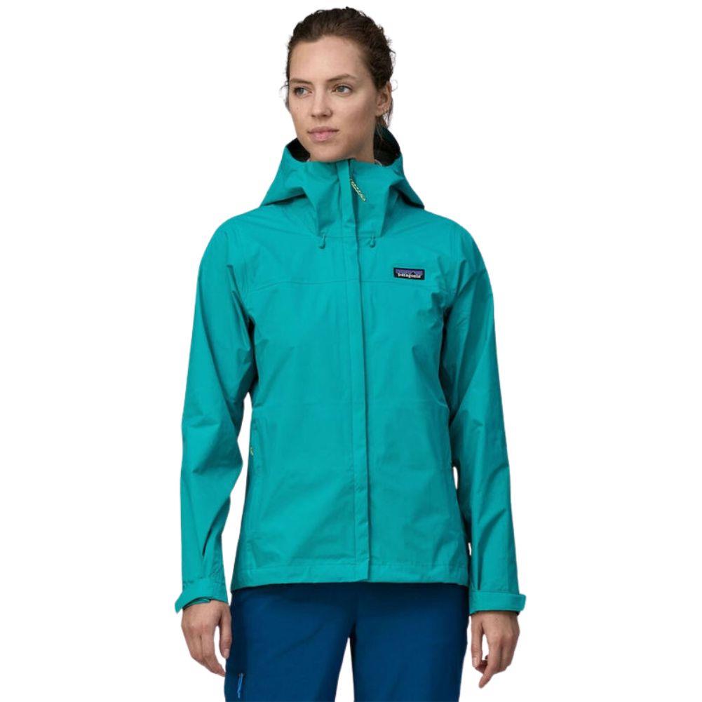 Patagonia Women's Torrentshell 3L Waterproof Rain Jacket (Subtidal Blue)model front