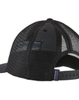 Patagonia P-6 Logo LoPro Trucker Hat (Black) back