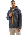 Patagonia Men's Triolet Waterproof Jacket (Smolder Blue) model hand on zip