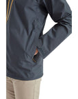 Patagonia Men's Triolet Waterproof Jacket (Smolder Blue) just the hand in pocket
