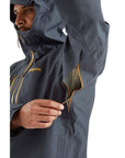 Patagonia Men's Triolet Waterproof Jacket (Smolder Blue) armpit zip