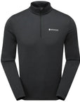Montane Men's Dart Zip Neck T-Shirt (Black)