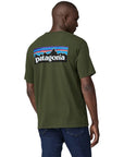 Patagonia Men's P-6 Logo Responsibili-Tee (Torrey Pine Green) model back