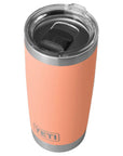 YETI Rambler 20 oz Tumbler (Lowcountry Peach) top angle
