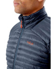 Rab Men's Cirrus Flex 2.0 Insulated Jacket (Steel) angle zipper