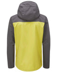 RAB Men's Downpour Eco Waterproof Jacket (Graphene/Zest) back