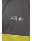 RAB Men's Downpour Eco Waterproof Jacket (Graphene/Zest) logo