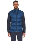 Rab Men's Microlight Down Vest (Tempest Blue) model front