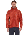 Rab Men's Cirrus Flex Insulated Hooded Jacket (Tuscan Red) model front