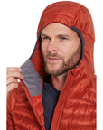 Rab Men's Cirrus Flex Insulated Hooded Jacket (Tuscan Red) not sure what he is doing