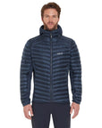 Rab Men's Cirrus Flex Insulated Hooded Jacket (Tempest Blue) model standing