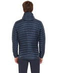 Rab Men's Cirrus Flex Insulated Hooded Jacket (Tempest Blue) model back