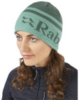 Rab Logo Band Beanie (Green Slate/Glacier Blue) model