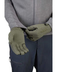 Rab Geon Glove (Army) adjusting