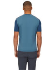 Rab Men’s Force Tee SS Baselayer Top (Orion Blue/Tempest Blue) back model