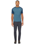 Rab Men’s Force Tee SS Baselayer Top (Orion Blue/Tempest Blue) full body
