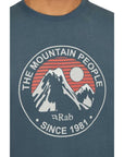 Rab Men's Stance Alpine Peak Tee (Orion Blue) logo