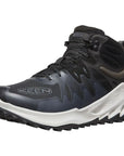 Keen Mens Zionic Mid Waterproof Hiking Boot (Black) left angle
