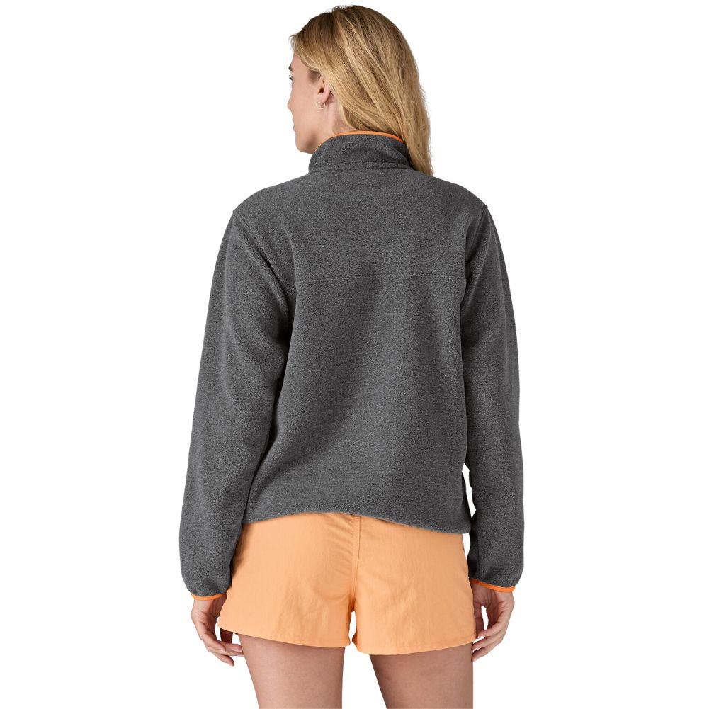 Patagonia Women's Lightweight Synchilla Snap-T Fleece Pullover (Nickel w/Vivid Apricot) back