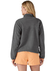 Patagonia Women's Lightweight Synchilla Snap-T Fleece Pullover (Nickel w/Vivid Apricot) back