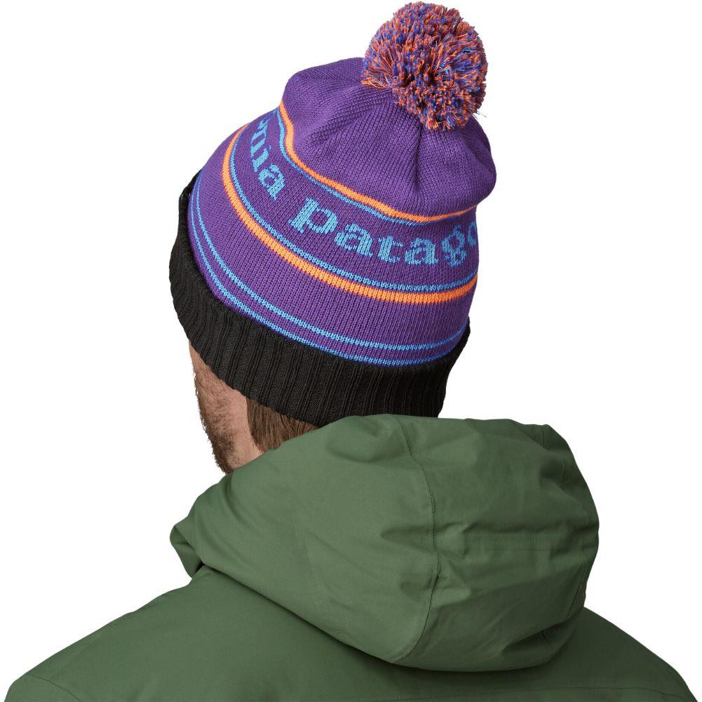 Patagonia Powder Town Beanie (Park Stripe: Purple) back