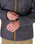 Patagonia Men's DAS Light Hoody - L (Smolder Blue) sleeve