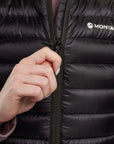 Montane Women's Anti-Freeze Down Gilet (Black) zipper
