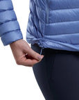 Montane Women's Anti-Freeze Hooded Down Jacket (Cornflower) pulley