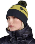 Montane Logo Cuffed Beanie Hat (Eclipse Blue) model looking away