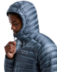 Montane Men's Anti-Freeze Hooded Down Jacket (Stone Blue) hood up