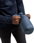 Montane Men's Anti-Freeze Hooded Down Jacket (Stone Blue) packing up