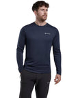 Montane Men's Dart Long Sleeve T-Shirt (Eclipse Blue) moel