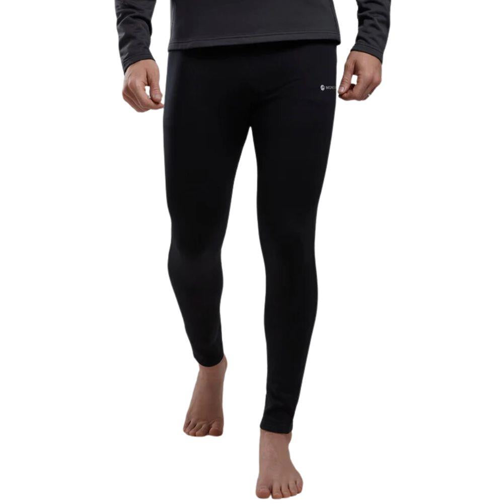 Montane Men's Fury Lite Fleece Pants (Black) walking towards us