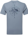 Montane Men's Impact Compass T-Shirt (Stone Blue) back