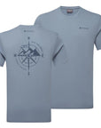 Montane Men's Impact Compass T-Shirt (Stone Blue) twins
