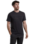 Montane Men's Mono Logo T-Shirt (Midnight Grey) angle model right